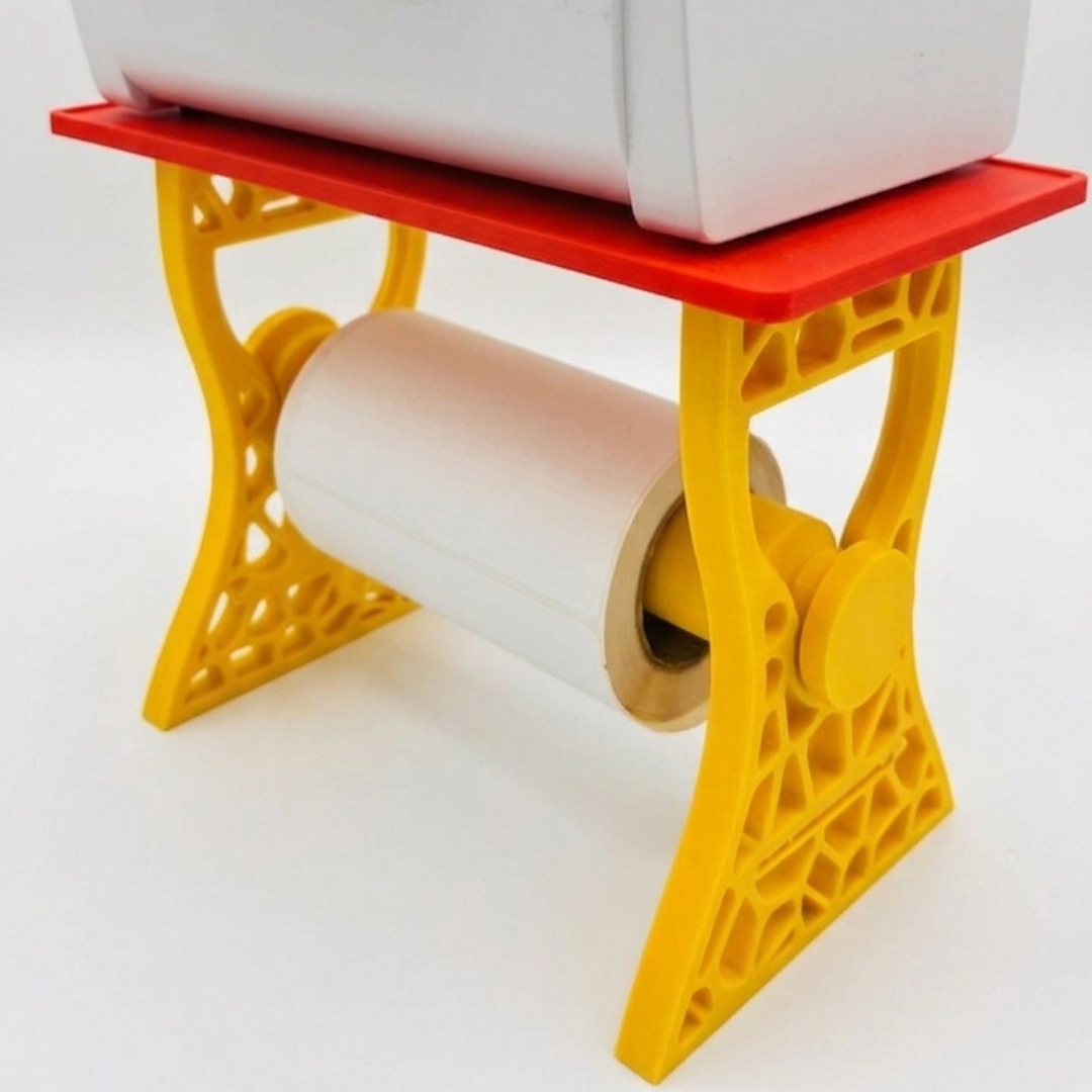 Soporte Vertical para Impresora Térmica y Rollo de Etiquetas