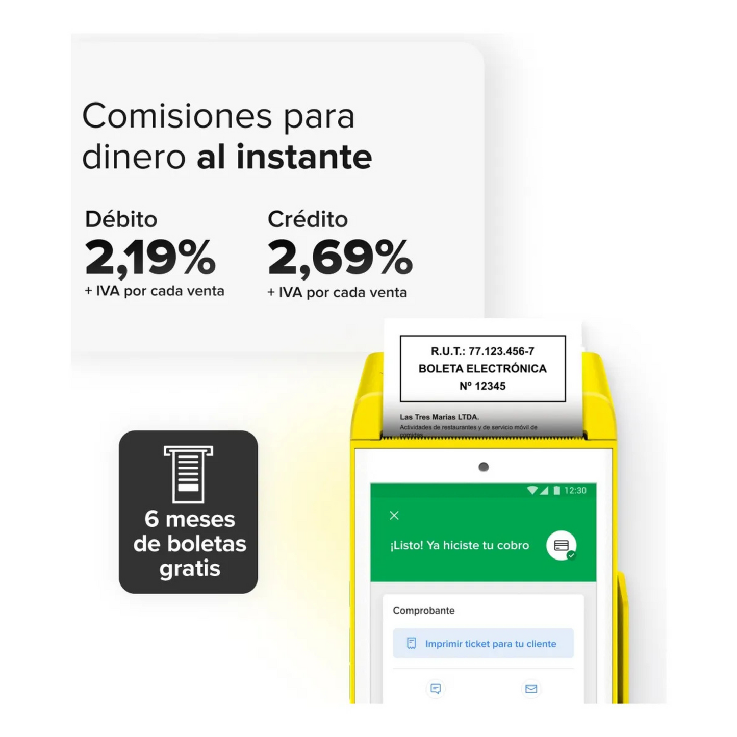 Point Smart 2 - Mercado Pago - envío gratis - abonos Inmediatos - rollos gratis