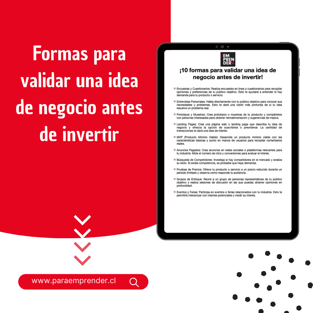 Formas para validar una idea de negocio antes de invertir