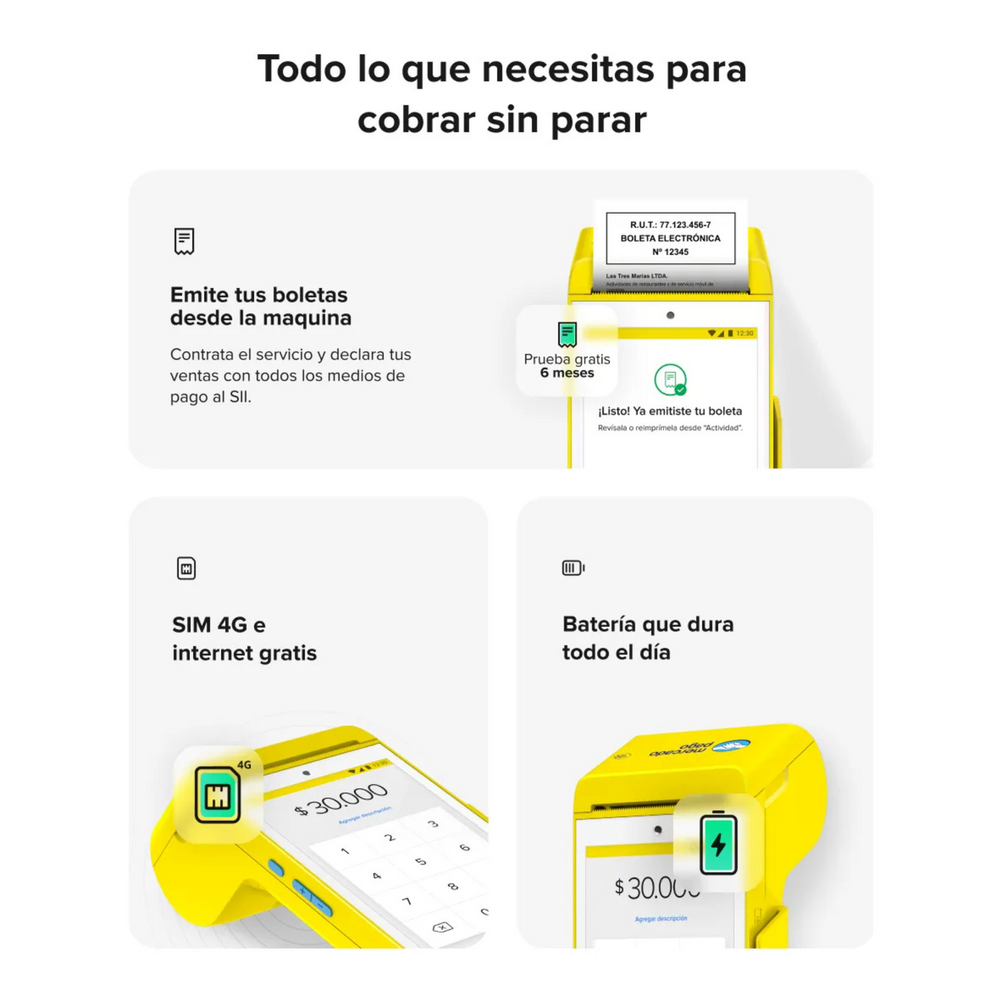 Point Smart 2 - Mercado Pago - envío gratis - abonos Inmediatos - rollos gratis