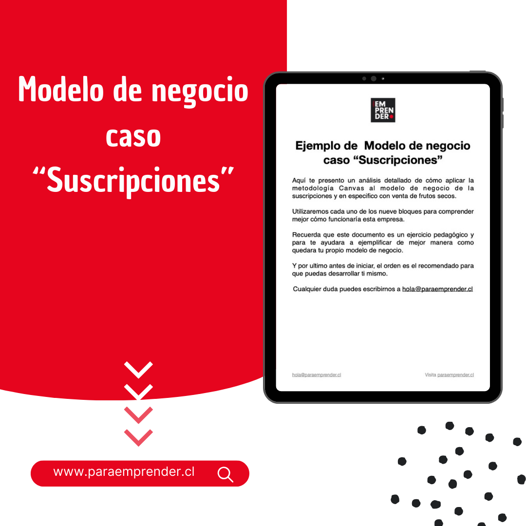 Modelo de negocio caso “Suscripciones”
