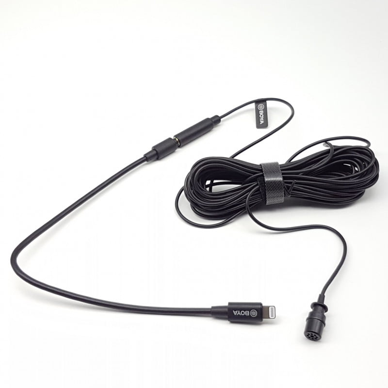 Micrófono Lavalier Para Iphone Con Conector Lightning Boya BY-M2