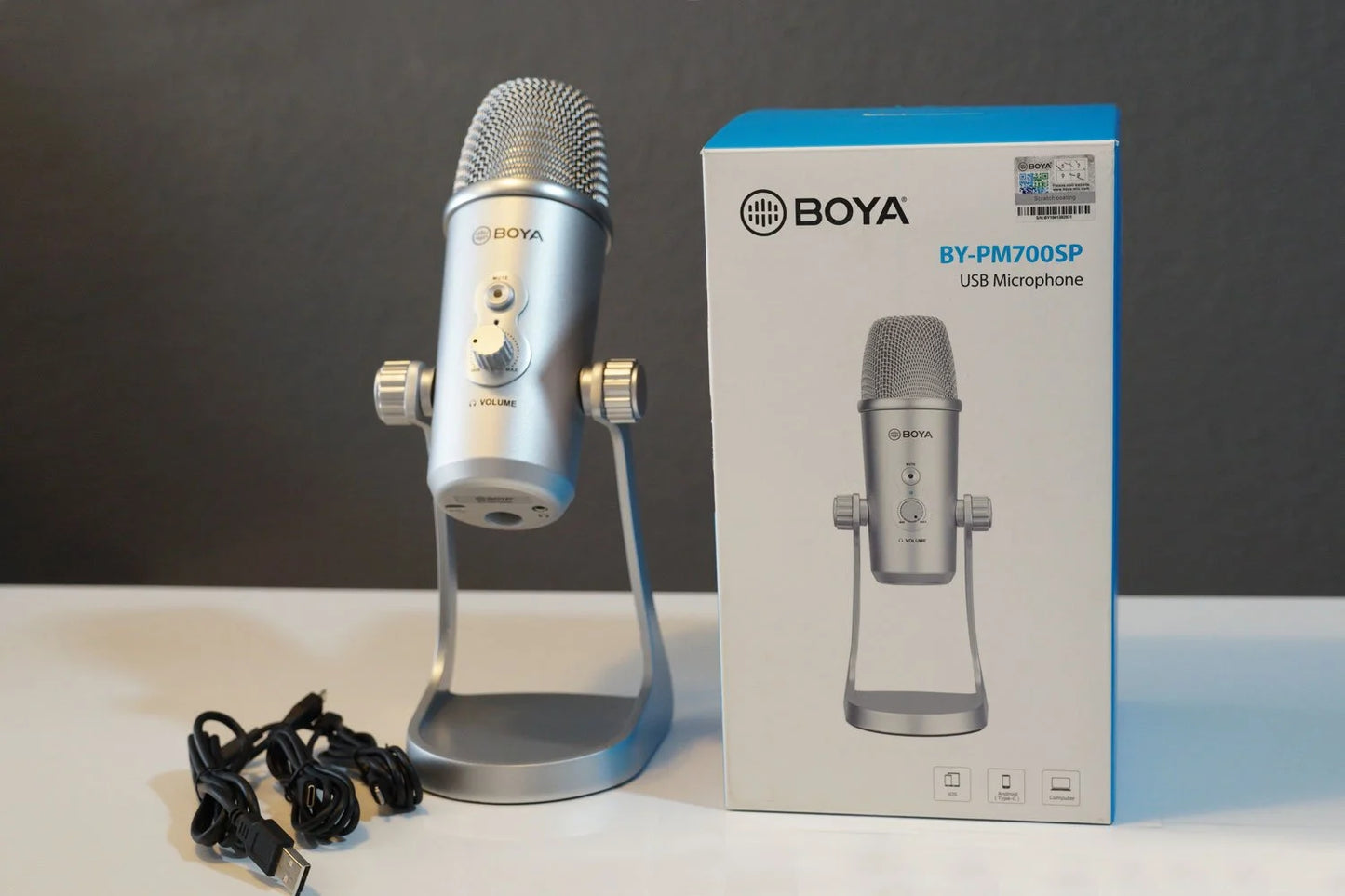 Boya BY-PM700SP Micrófono de escritorio USB Multi Patrón