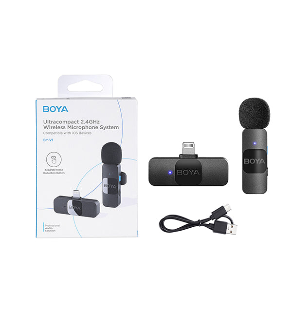 Boya BY-V1 Micrófono Inalámbrico Conector Lightning