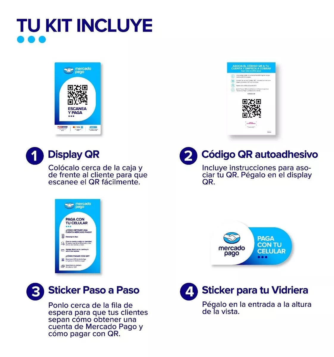 Kit Oficial Para Código Qr De Mercado Pago