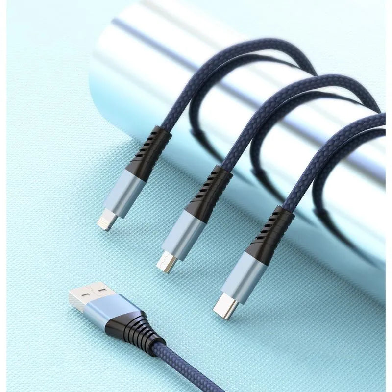 Cable Usb Master G 3 En 1 Micro Tipo C Y Para iPhone
