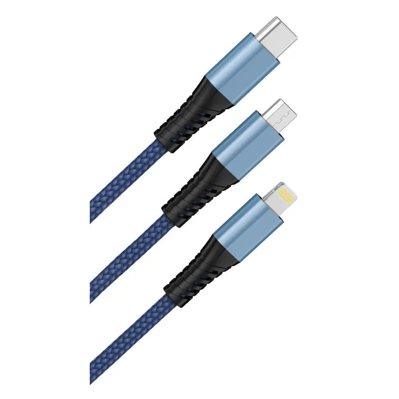 Cable Usb Master G 3 En 1 Micro Tipo C Y Para iPhone