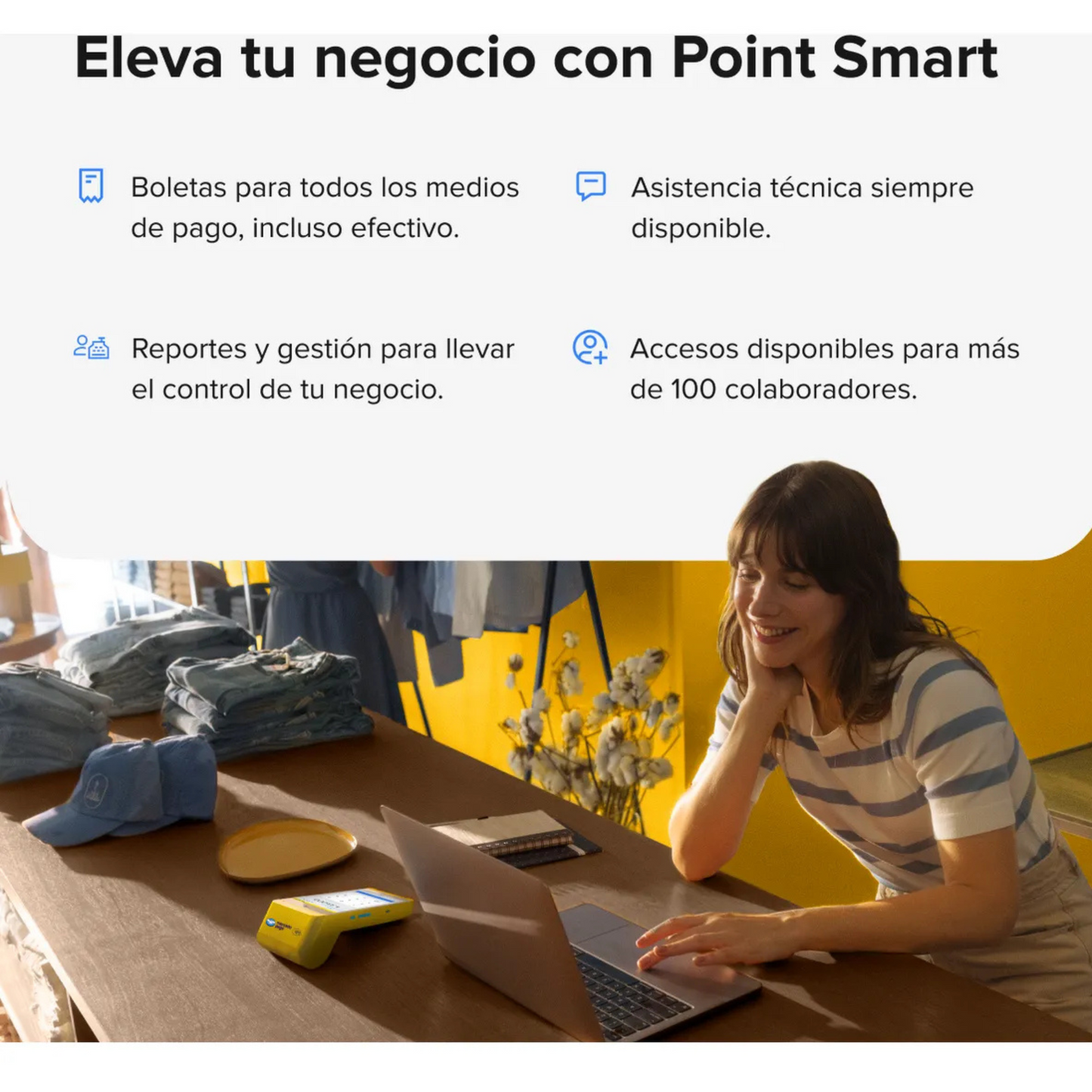 Point Smart 1 Mercado Pago - abonos inmediatos y rollos gratis