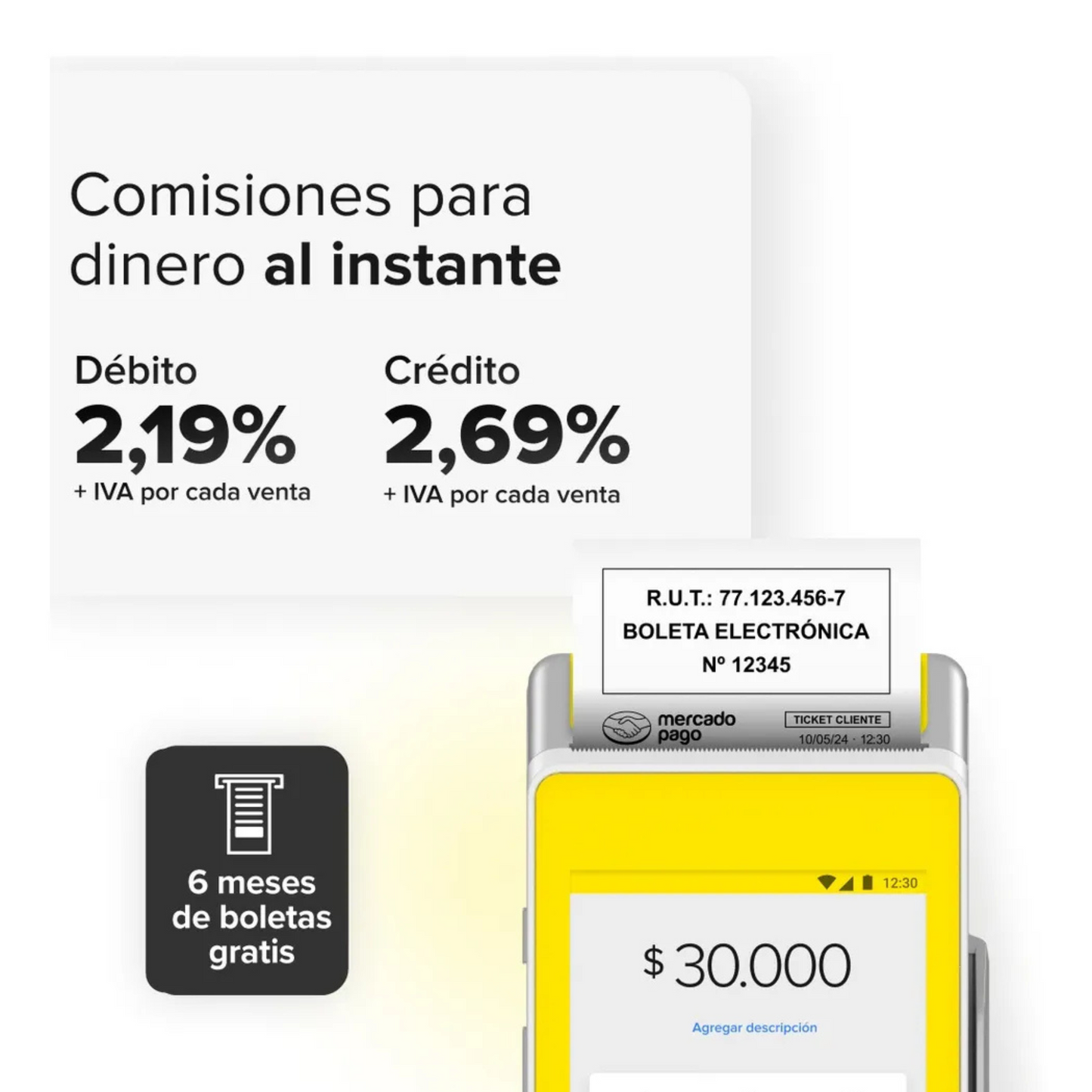 Point Smart 1 Mercado Pago - abonos inmediatos y rollos gratis