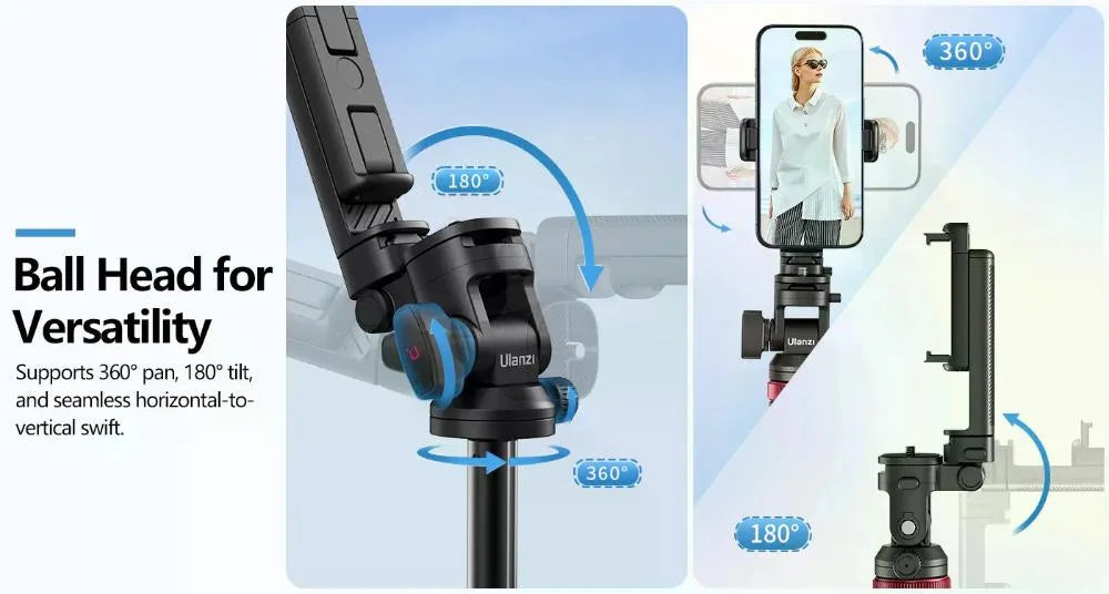 Ulanzi MT-78 Trípode Para Cámaras y Teléfonos de Hasta 1Kg Con Control Remoto