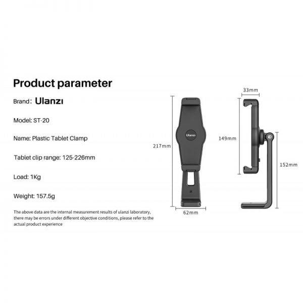 Ulanzi ST-20 Soporte Para Teléfonos, Tablets y Accesorios