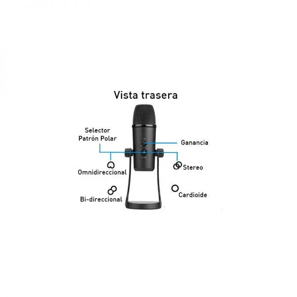 Boya BY-PM700 Microfono de escritorio USB Multi Patrón