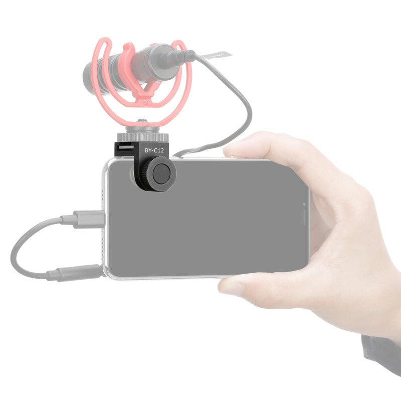 Adaptador de Montura Para Accesorios sobre tu celular Boya By-C12