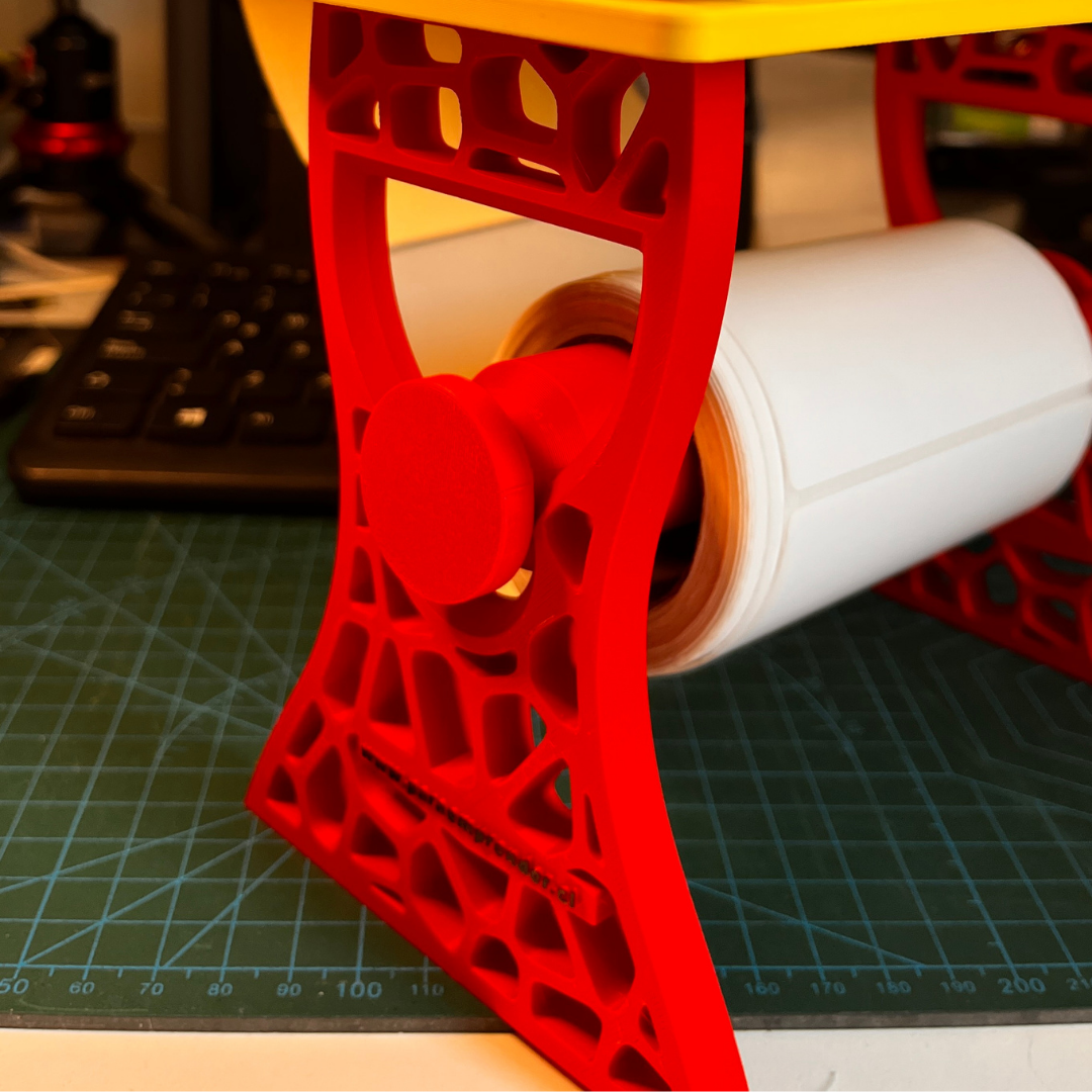 Soporte Vertical para Impresora Térmica y Rollo de Etiquetas