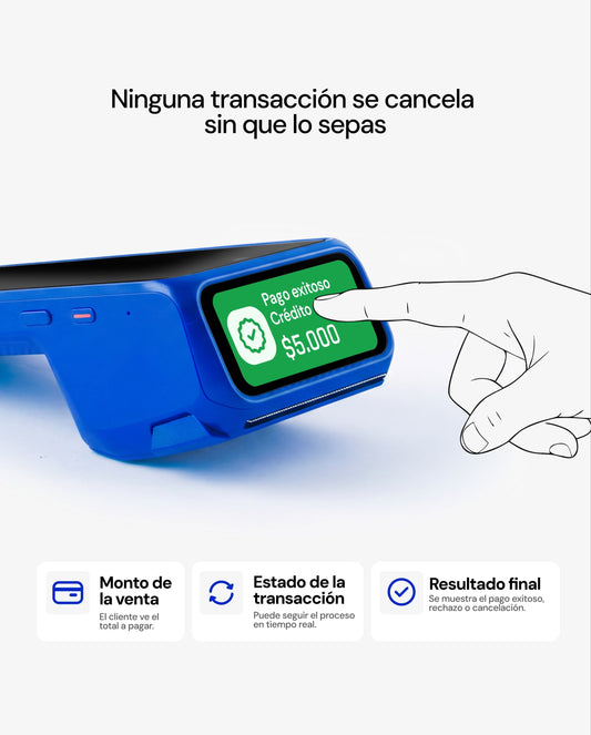 TUU PRO 2 DUAL — Máquina POS con Doble Pantalla