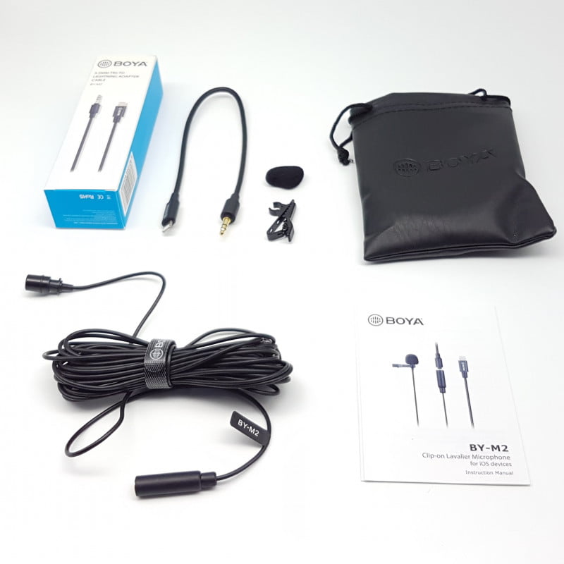 Micrófono Lavalier Para Iphone Con Conector Lightning Boya BY-M2