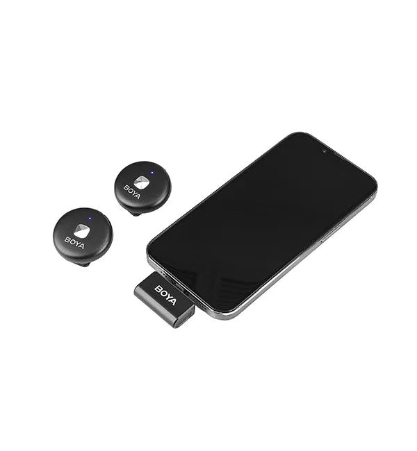 Boya Omic-D kit de micrófono doble inalámbrico conector Lightning (iPhone)