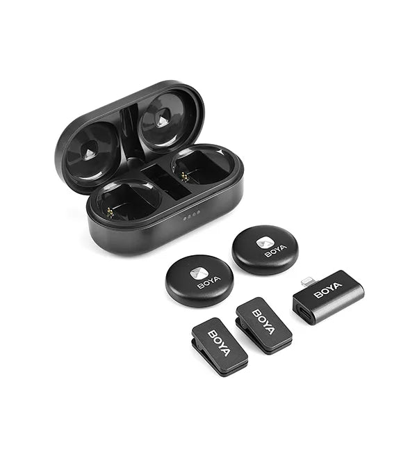 Boya Omic-D kit de micrófono doble inalámbrico conector Lightning (iPhone)