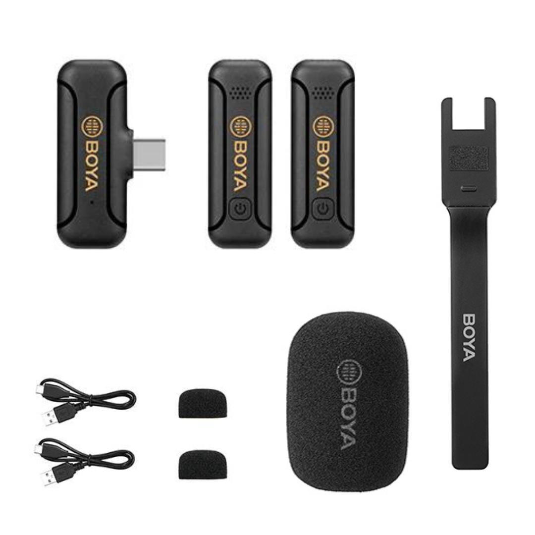 Micrófono Usb-C + Empuñadura para entrevistas Pack-1022