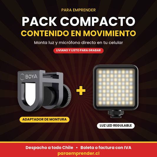 Pack Compacto para Contenido en Movimiento